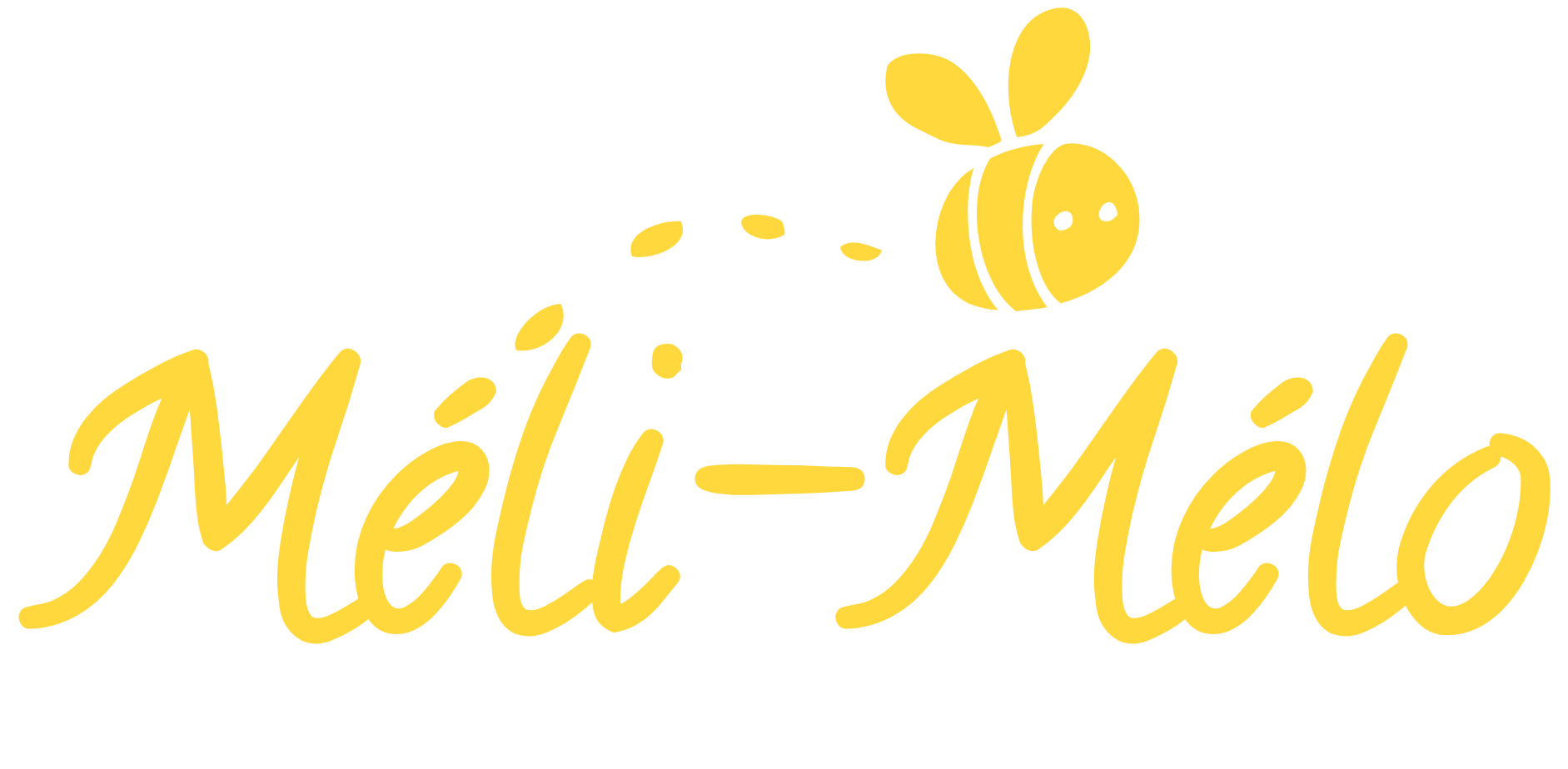 Logo Méli-Mélo — une abeille avec des pointillés